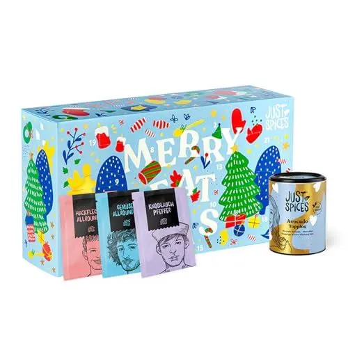 Produktbild: Just Spices Kleiner Gewürz Adventskalender 2024, 24 vielseitige Gewürzmixe und Rezepte inkl. Special Edition