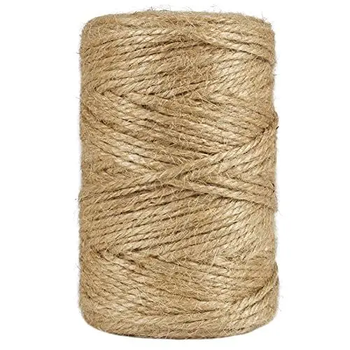 Produktbild: 100M Juteschnur, 3mm Juteband Natur Braun Paketschnur für Garten Kordel, DIY Kunstgewerbe Geschenkverpackungen Deko(3-Lagig)