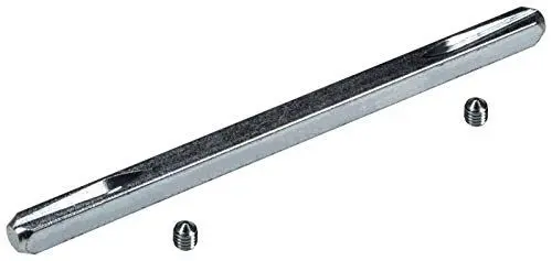 Produktbild: JUVA Drückerstift Eisen-Vierkantstift 8mm für Drückergarnituren und Türgriffe - H10261 | Vierkant 8 x 150 mm | Drücker-Vierkant aus gehärteten Stahl | 1 Stück - Stift geschlitzt für Drückerpaar