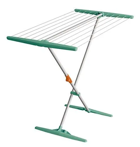 Produktbild: JUWEL Wäschetrockner Superdry Basic Mint (Standtrockner klappbar, Trockner für Bad + Balkon, Trockenlänge 11 m, Wäscheständer mit Twaron-Wäscheleinen) 40804