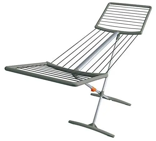 Produktbild: JUWEL Wäscheständer Fashiondry Obsidian Grey (Standtrocker mit automatischer Wäscheleinen-Spanntechnik, Trockenlänge 18 m, Aluminiumausführung) 40809