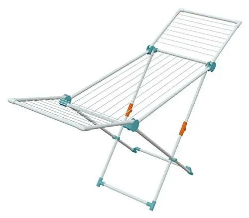 Produktbild: Juwel Wäschetrockner Superdry Maxi mint (Standtrockner klappbar, Trockner für Bad + Balkon, Trockenlänge 20 m, Wäscheständer mit Twaron-Wäscheleinen) 40801