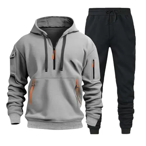 Produktbild: JUZILO Black of Friday Jewelry Deals 2024 Jogginganzug Herren Set Trainingsanzug Herren Baumwolle Jogginganzug Damen tech Fleece Letzte Bestellungen von Mir