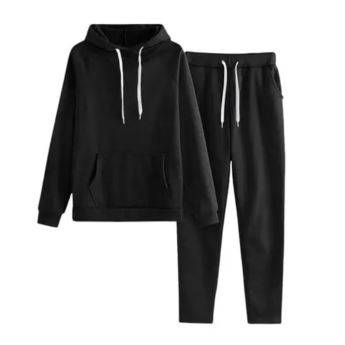 Produktbild: JUZILO weißer Hoodie Yoga zubehör tragbare Decke Damen Pyjama warm Yoga Set Damen Oversize Hoodie Kinder Weihnachtspullover mädchen 164 tragbare Decke