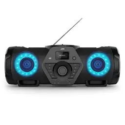 Produktbild: JVC Boomblaster RV-NB300DAB, 2 x 30 Watt, DAB+, UKW, Bluetooth, CD, USB, Line-In, Gitarren- & Mikrofoneingang, Fernbedienung