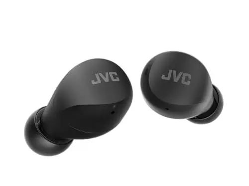 Produktbild: JVC HA-Z66T-B Gumy Mini Wireless Earbuds, klein, Ultraleicht, 3 Sound Modi (Bass/Clear/Normal), Wasserfest (IPX4), 23 Std. Akkulaufzeit, Bluetooth 5.1, (Schwarz HA-Z66T-B-E In-Ear
