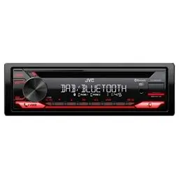 Produktbild: JVC KD-DB622BT CD-Autoradio mit DAB+ und Bluetooth Freisprecheinrichtung (Soundprozessor, USB, AUX-In, Spotify Control, 4 x 50 Watt, rote Tastenbeleuchtung, Ohne Antenne)