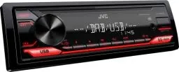 Produktbild: JVC KD-X182DB USB-Autoradio mit DAB+ (USB, AUX-In, 1 x Pre-Out 2,5V, Soundprozessor, 4x50 W, Tastenbeleuchtung rot), Schwarz