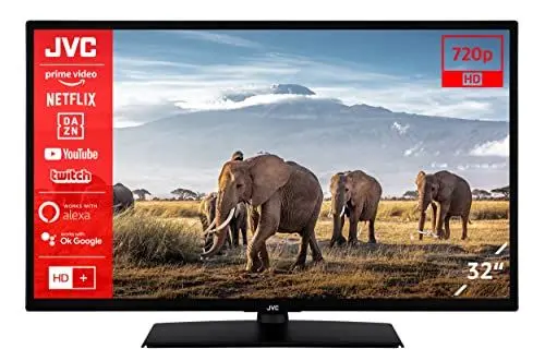 Produktbild: JVC LT-32VH5157 32 Zoll Fernseher/Smart TV (HD Ready, HDR, Triple-Tuner, Bluetooth) - Inkl. 6 Monate HD+ (2023)