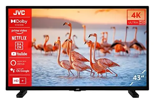 Produktbild: JVC LT-43VU2256 43 Zoll Fernseher/Smart TV (4K Ultra HD, HDR Dolby Vision, Triple-Tuner, Dolby Atmos) - Inkl. 6 Monate HD+ (2023)