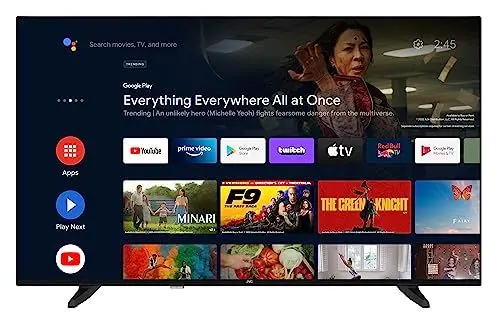 Produktbild: JVC LT-55VA3355 55 Zoll Fernseher/Android Smart TV (4K Ultra HD, HDR Dolby Vision, Triple-Tuner, Bluetooth, Dolby Atmos) (2023), Schwarz