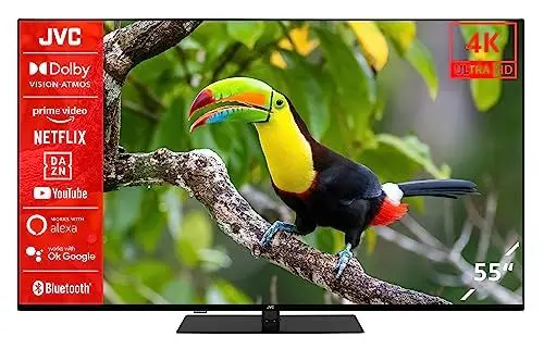 Produktbild: JVC LT-55VU6355 55 Zoll Fernseher / Smart TV (4K Ultra HD, HDR Dolby Vision, Triple-Tuner, Bluetooth, Dolby Atmos) (2023)