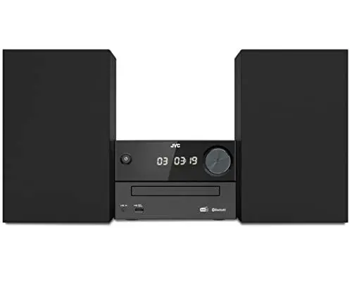 Produktbild: JVC UX-C25DAB - Micro HiFi-System mit CD, USB, Bluetooth, DAB+, UKW-RDS, Line-In und IR-Fernbedienung, Schwarz