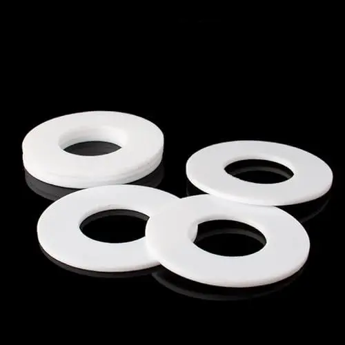 Produktbild: JWOO 50 Stück PTFE-Unterlegscheiben, M3 bis M45, Flansch-Manometer, Wasserrohr-Verbindungsdichtung, Dichtung, Abstandshalter, Dichtung for Manometer(14x10x2mm)