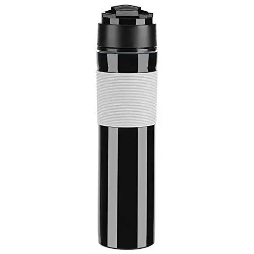 Produktbild: Jwthee French Press Coffee Maker, 350 Travel Coffee Press Mug Portable Coffee Maker and Tea Press Insulated Coffee Presses for Indoor Outdoor Travel (Black)