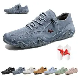 Produktbild: JXOPY Handgefertigte Low Top Beck Schuhe, Wanderschuhe Sommer rutschfeste Walking Sneakers Outdoor Atmungsaktive Beck Outdoor Trail Schuhe for Wandern & Spazierengehen (Color : Grau, Size : 41 EU)