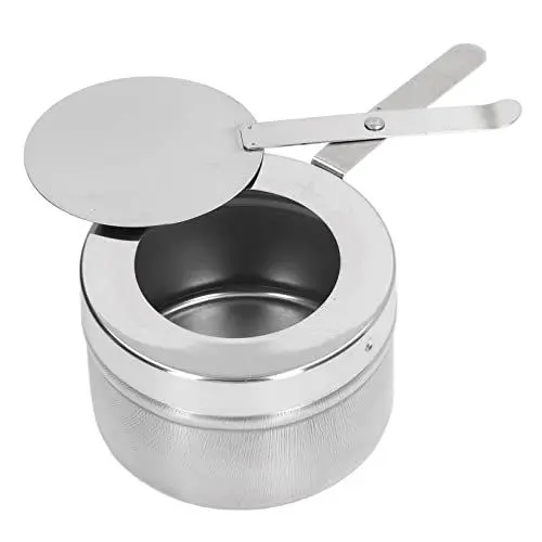 Produktbild: MSUIINT Brennstoffhalter mit Abdeckung, Chafing Dish-Buffet-Set, Edelstahl-Brennstoffhalter, Chafing-Brennstoffhalter mit Abdeckung, Brennstoffhalter für Chafing Dish und Buffet, Grill, Partygeschirr-