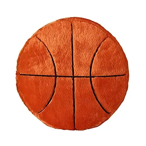 Produktbild: JYCRA Kreatives Ballkissen, Weicher Plüschball, Fußballkissen, Sofa-Wurfkissen, Kissen in Basketballform(Basketball)