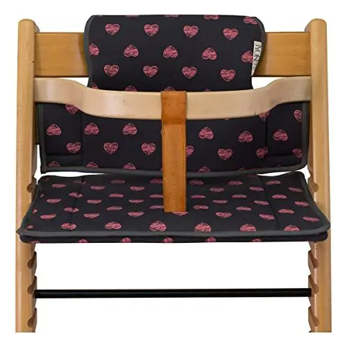 Produktbild: JYOKO Kids Hochstuhl Kissen kompatibel mit stokke Tripp Trapp (Fluor Heart)