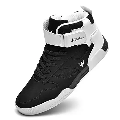 Produktbild: K DUORO Herren Sneaker Mode high Turnschuhe Outdoor Leichtgewichts Männer Fitnessschuhe Walking Schuhe (Schwarz, Numeric_45)