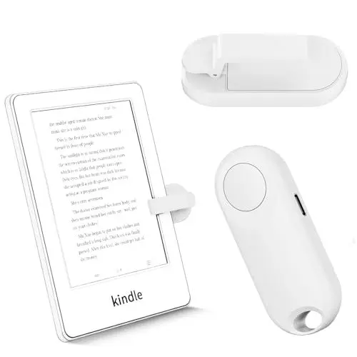 Produktbild: K1 RF Fernbedienung zum Seitenwenden zum Lesen auf Kindle, Paperwhite,Kobo,Surface, iPhone/Android Tablets Comics/Romane (Weiß)
