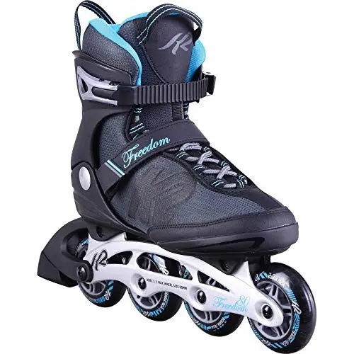 Produktbild: K2 Inline Skates Freedom W Für Damen Mit K2 Softboot, Black - Light Blue, 30D0251