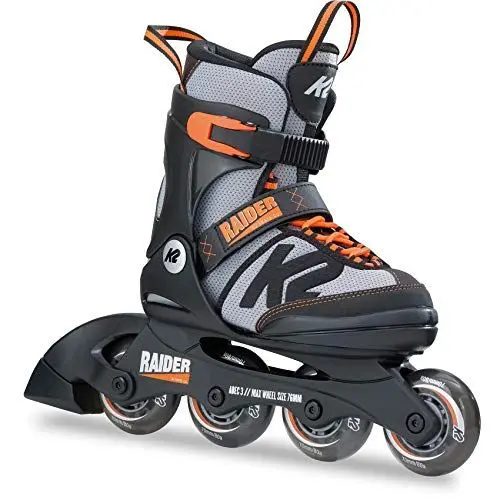 Produktbild: K2 Raider – Black - Grey - orange – 30B0201 Inline Skates Kinder Jungen Black - Grey - Orange L (EU: 35-40 / UK: 3-7 / US: 4-8)