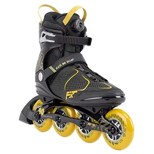 Produktbild: K2 Skates Herren Inline Skates F.I.T. 90 BOA, Grey - Mustard, 30G0815.1.1.105
