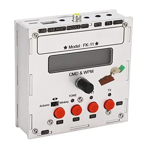 Produktbild: K3Ng Keyer für Morse für Code-Decoder, LCD-Tastatur-Encoder für Open-Source-USB-Display für Morse-Sprache, Legierungslegierung für Halter-Display für Morsesignale,