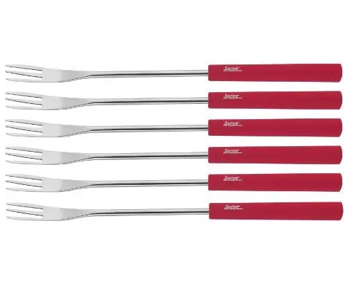 Produktbild: Kaasfonduevorken Basic rood 6 stuks Spring 2890295606