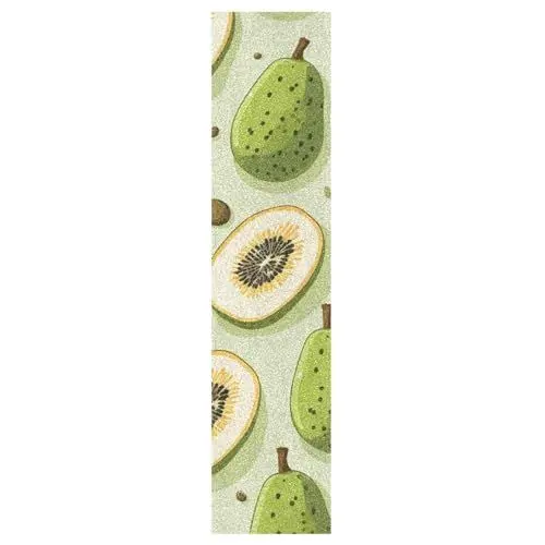 Produktbild: KAAVIYO Grüne Birnenkunst Skateboard Griptape Rutschfest Selbstklebend Longboard Griptapes Aufkleber Griffband 9x33in,44x10in(1pcs)