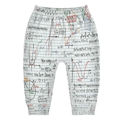 Produktbild: KAAVIYO Math Formel Art Baby Soft Baby Hose Aus Weicher Baumwolle für Neugeborene 3-24 Monate