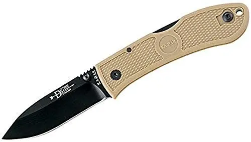Produktbild: KABAR Dozier Folding Hunter, Coyote Brown Handle, Black Blade, Pl.