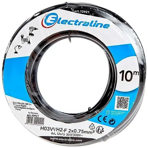 Produktbild: Kabel H03VVH2-F, 2x0.75 mm, 10 mt