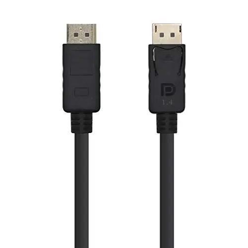 Produktbild: Kabel aisens Displayport Stecker auf Stecker, 0,8 m, schwarz, A149-0389