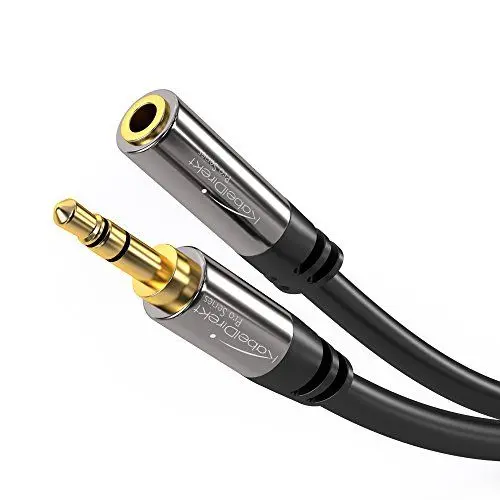 Produktbild: KabelDirekt 10m Klinken - Verlängerungskabel für AUX Eingänge 3.5mm Stecker auf 3.5mm Buchse - PRO Series