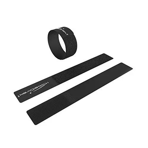 Produktbild: KabelDirekt – 16x Klett Kabelbinder – 16 cm lang × 2 cm breit – Kabelmanagement mit Klettverschluss, wiederverschließbar/wiederverwendbar, wasserdicht (für Kabel, Werkzeuge und viel mehr – schwarz)