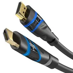 Produktbild: KabelDirekt – 1 m – 4K HDMI-Kabel (4K@120Hz & 4K@60Hz – spektakuläres Ultra-HD-Erlebnis – High Speed mit Ethernet, kompatibel mit HDMI 2.0/1.4, Blu-ray/PS4/PS5/Xbox Series X/Switch, schwarz)