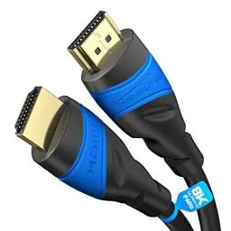 Produktbild: KabelDirekt – 4K & 8K HDMI-Kabel – 3 m – Erhältlich in 0,15-22,5 m – Für jeden HDMI-Anschluss (4K@120Hz & 8K@60Hz, HDMI 2.0, High Speed mit Ethernet, Blu-ray, PS5, Xbox Series, Switch – schwarz)