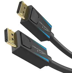Produktbild: KabelDirekt – 4K & 8K DisplayPort Kabel, 240Hz – 1,5m – erhältlich in 1m bis 5m – DP Kabel für alle DisplayPort-Anschlüsse (DisplayPort 1.4, erreicht 8K@60Hz an PCs, Laptops, Gaming-Monitoren)