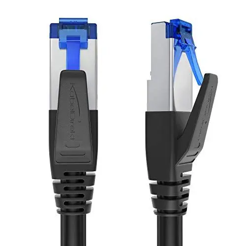 Produktbild: KabelDirekt – Cat 7 Netzwerkkabel, bruchfest konstruiert – 20 m – 10 Gigabit Lan Kabel & Ethernet Kabel (Patchkabel geeignet für Highspeed Netzwerke, Gaming, Switch, Router, PC und Modem, RJ45)