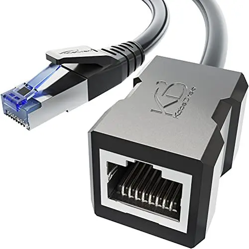 Produktbild: KabelDirekt – LAN Kabel Verlängerung & Ethernet Verlängerung, bruchfest konstruiert – 5 m (10 Gbit/s, Cat 7 Kabel, RJ45, verlängert Netzwerkkabel/Patchkabel bei voller Geschwindigkeit, geschirmt)
