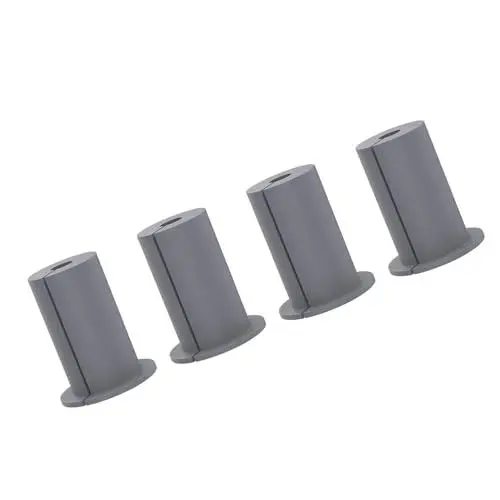 Produktbild: Kabeldurchführung durch Tülle, Gummi, 4 Stück, Wandtülle, Einfach zu Verwenden, Gute Kompatibilität, Tragbar, Robust, für den Außenbereich (GREY)