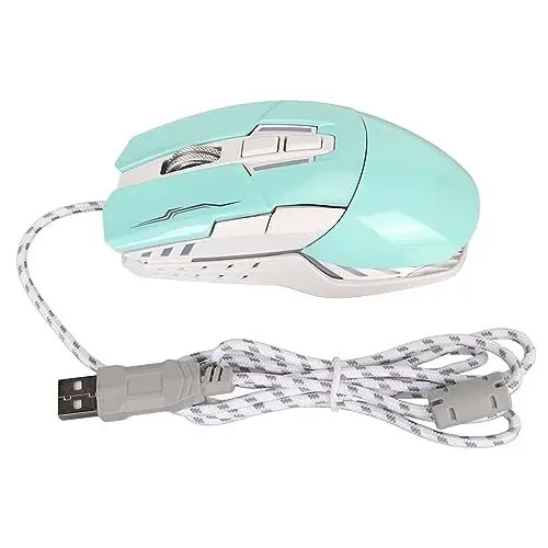 Produktbild: Kabelgebundene Gaming-Maus, Optische USB-Computermaus in Sportwagenform, 4 Einstellbare DPI Bis zu 3200 Computermaus, Elektronische Mechanische Sportmaus G7 (Grün)
