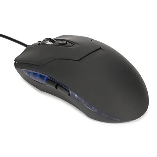 Produktbild: Kabelgebundene Maus, Typ C LED-Gaming-Mäuse mit Blauer Hintergrundbeleuchtung, Ergonomische Multimedia-Tasten, 4 Einstellbare DPI-Stufen, Gaming-Maus für Gaming Office