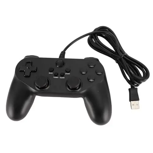 Produktbild: Kabelgebundener Gaming Controller, Dual Vibration Steam Joystick Gamepad Computer Game Controller Kompatibel mit 7 8 10 11, Steam Controller für PC