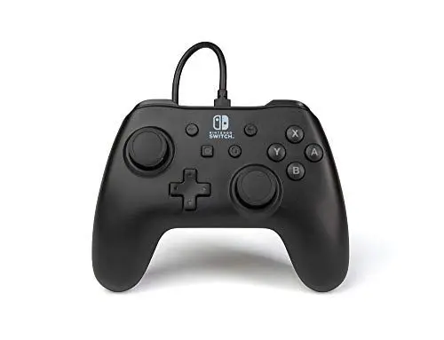 Produktbild: Kabelgebundener PowerA-Controller für Nintendo Switch - Schwarz, Gamepad, Spiele-Controller, kabelgebundener Controller, Offiziell Lizenziert