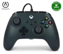Produktbild: Kabelgebundener PowerA Controller für Xbox Series X|S und Windows 10/11 - Schwarz, Gamepad, kabelgebundener Videospiel-Controller, Gaming-Controller, kompatibel mit Xbox One, Offiziell lizensiert