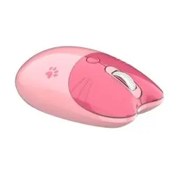 Produktbild: Kabellose Katzenmaus, 1000 1200 1600 3 Stufen DPI 2,4 G, Kabellose, Leise Maus für Mädchen, Mäuse mit USB-Empfänger, Katzen-Motiv-Maus für Computer und Laptop (Sakura-Rosa)