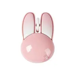 Produktbild: Kabellose kompakte leise Maus,niedliche Tier-Kaninchen-Form,kabellose Maus,1200 DPI, 2,4 GHz,Plug-and-Play,kabellose optische Maus mit USB-Nano-Empfänger für Computer,Laptop,Schule,Heimbüro (Rosa)